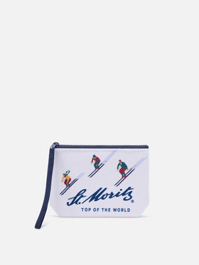 Estampado St. Moritz en color blanco roto Aline pochette | Special edition 