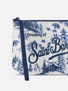 Off white Aline pochette with winterland toile de jouy print