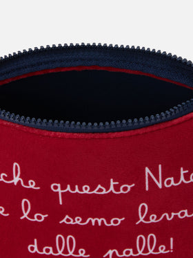 Wooly pochette Aline with E anche questo Natale... print | VACANZE DI NATALE SPECIAL EDITION