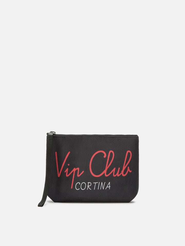 Pochette Aline effetto lana con stampa Vip Club | VIP CLUB SPECIAL EDITION