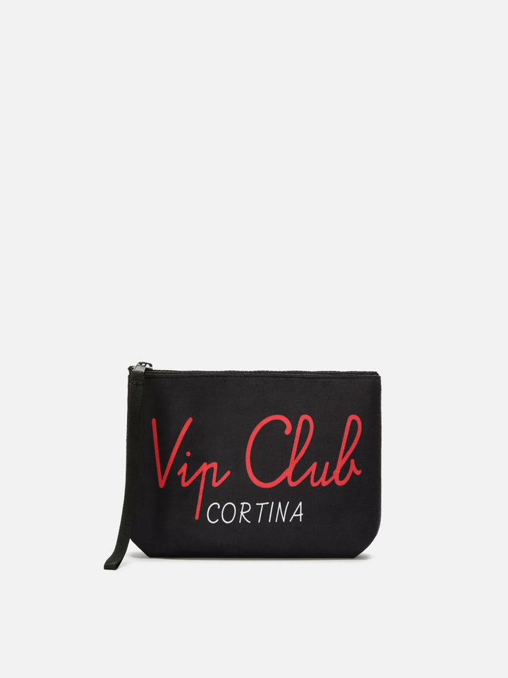 Aline-Pouch aus Wollimitat mit VIP-Club-Print | VIP CLUB SPECIAL EDITION