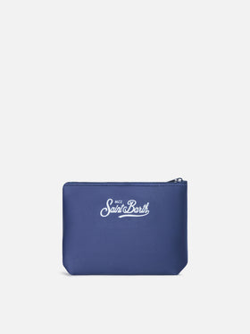 Pochette Aline blu navy con stampa Gin Tonic