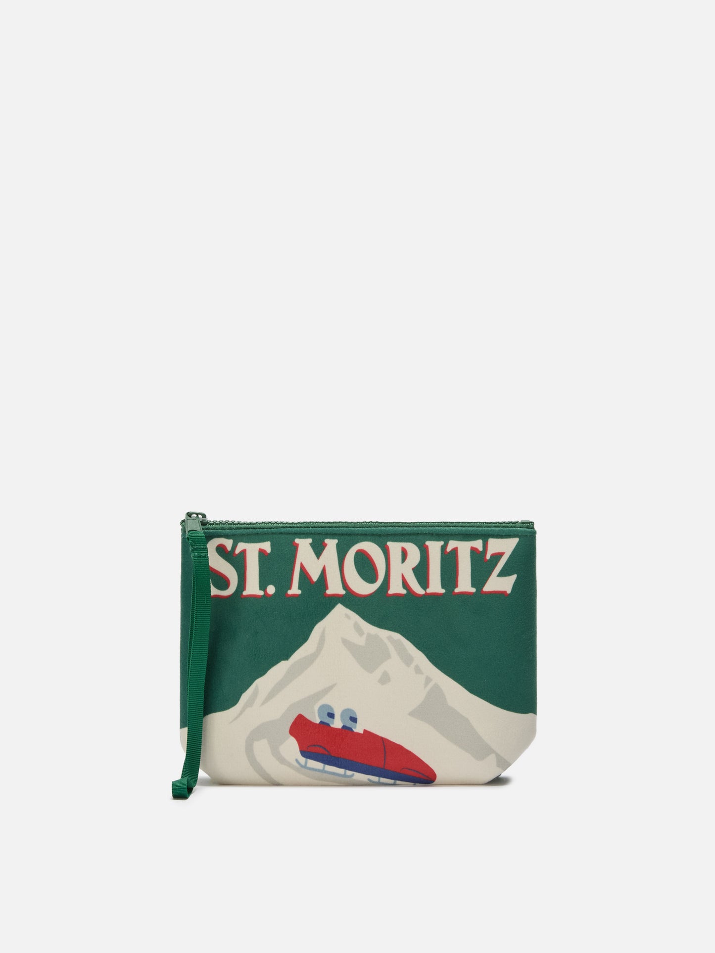 Aline Pouch in wool-effect fabric with St. Moritz print | ST. MORITZ TOP OF THE WORLD SPECIAL EDITION