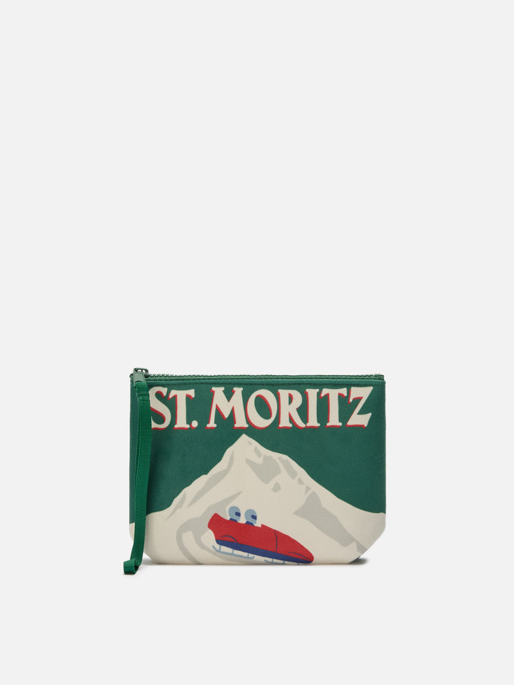 Aline-Pouch aus Wollimitat mit St. Moritz-Print | ST. MORITZ TOP OF THE WORLD SPECIAL EDITION