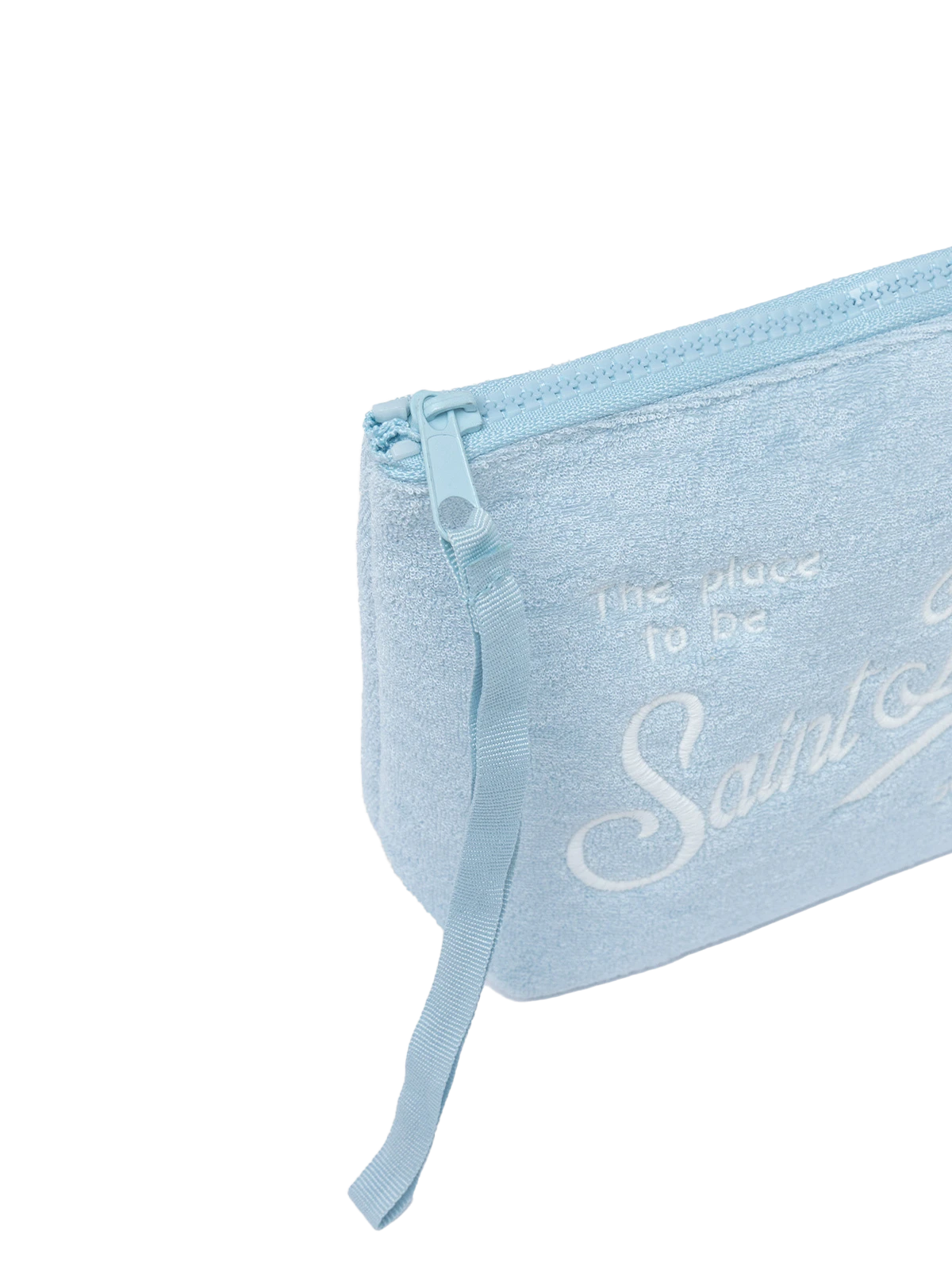 Aline light blue embossed terry pochette - MC2 Saint Barth