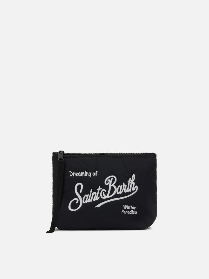 Aline Puffer Pouch in padded black nylon