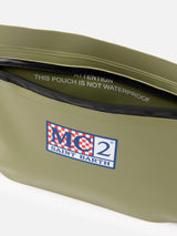 Pochette Aline verde militare water-resistant