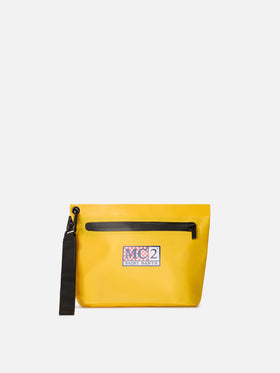 Aline Aqua Pochette impermeabile in PVC gialla