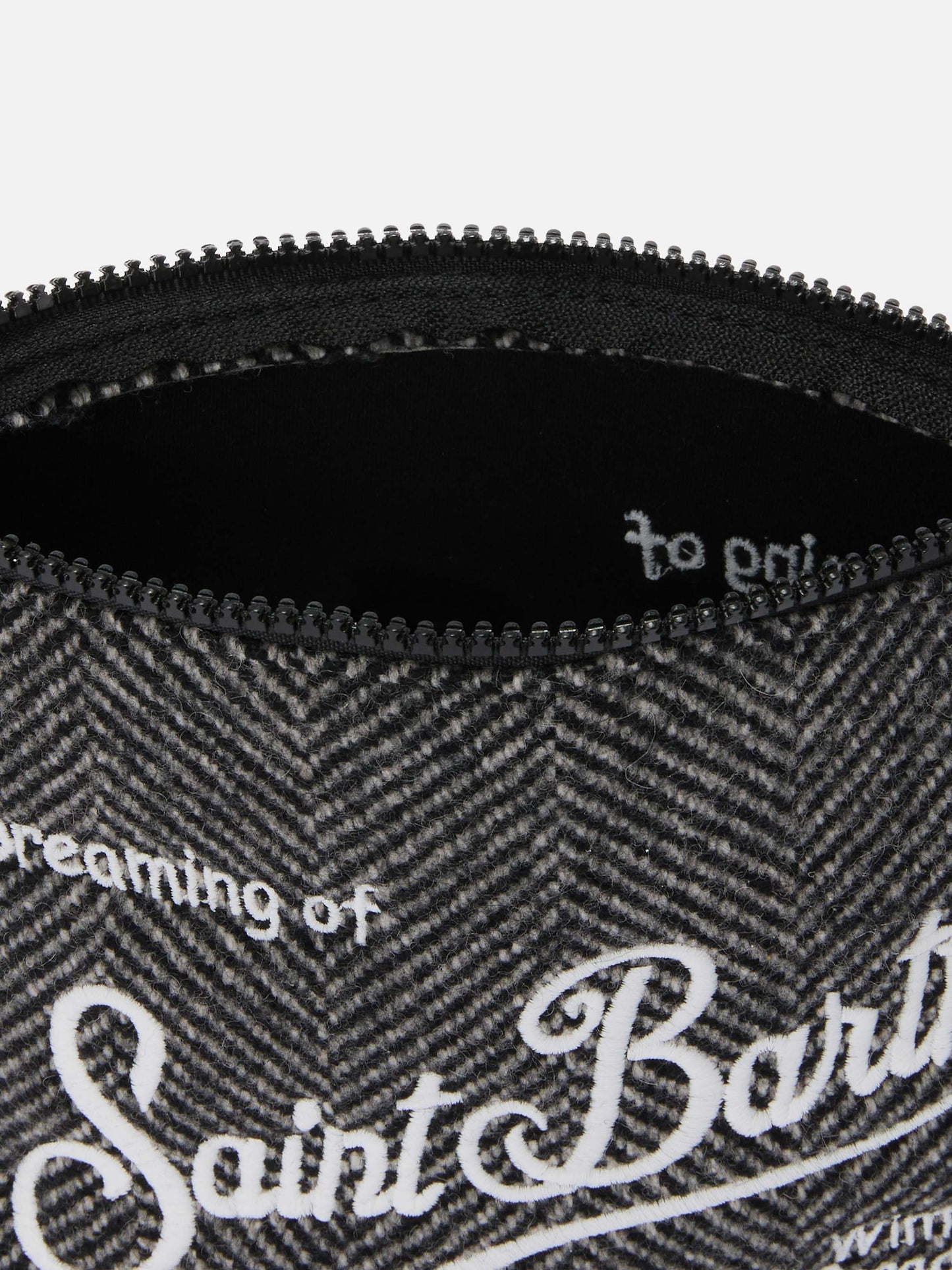 Aline Wollbeutel aus Fischgrät-Wollmischung