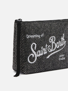 Aline Wollbeutel aus Fischgrät-Wollmischung