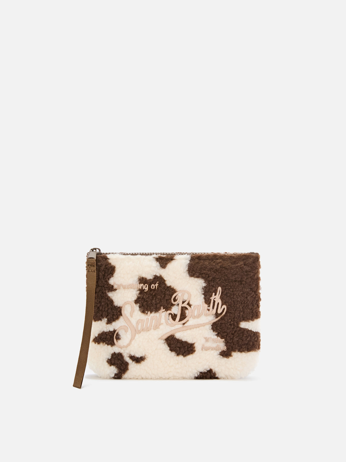 Aline teddy pochette à imprimé vache 