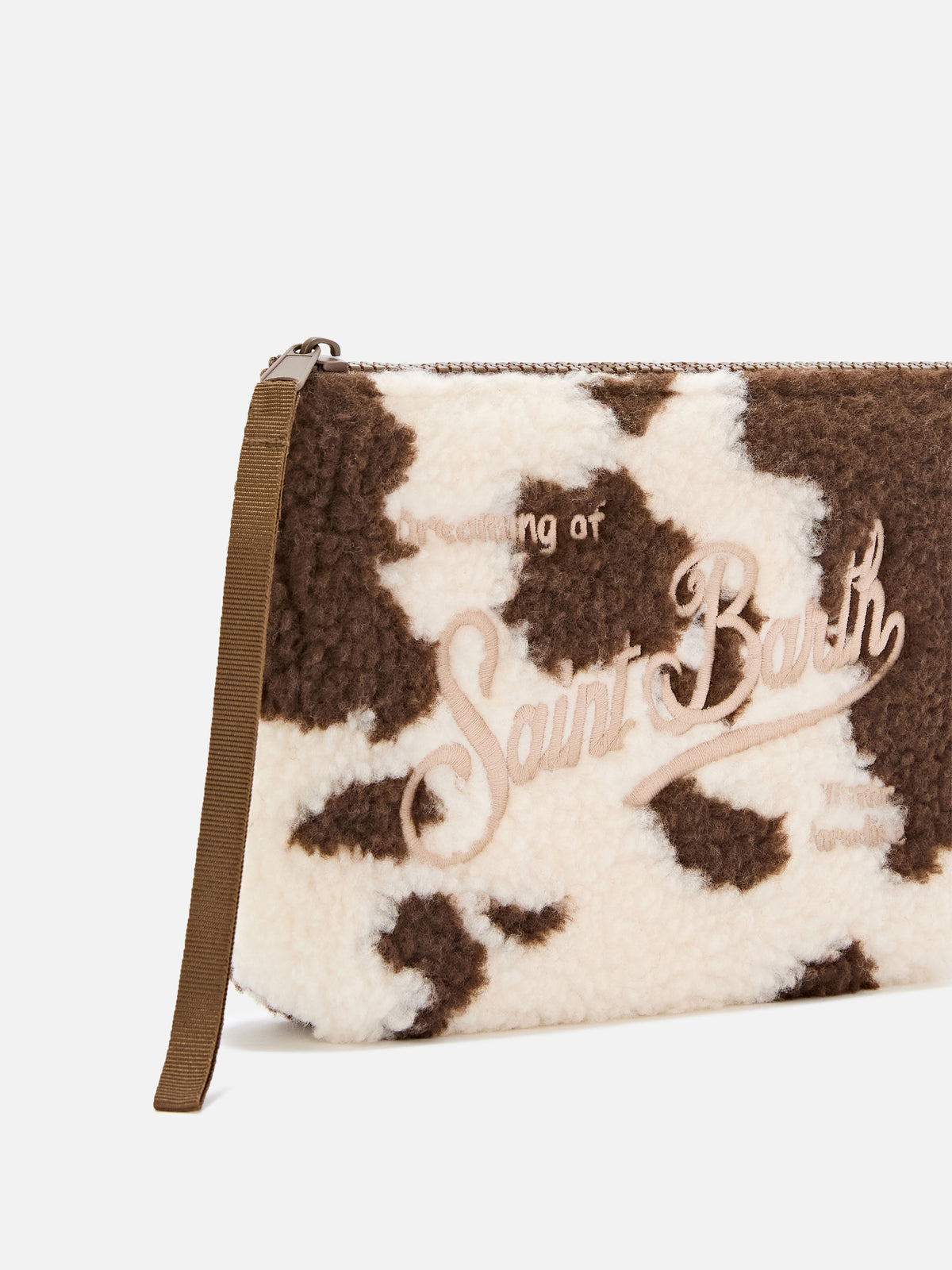 Aline teddy pochette à imprimé vache 