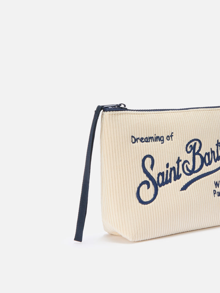 Aline Cord-Etui aus beigefarbenem Cord