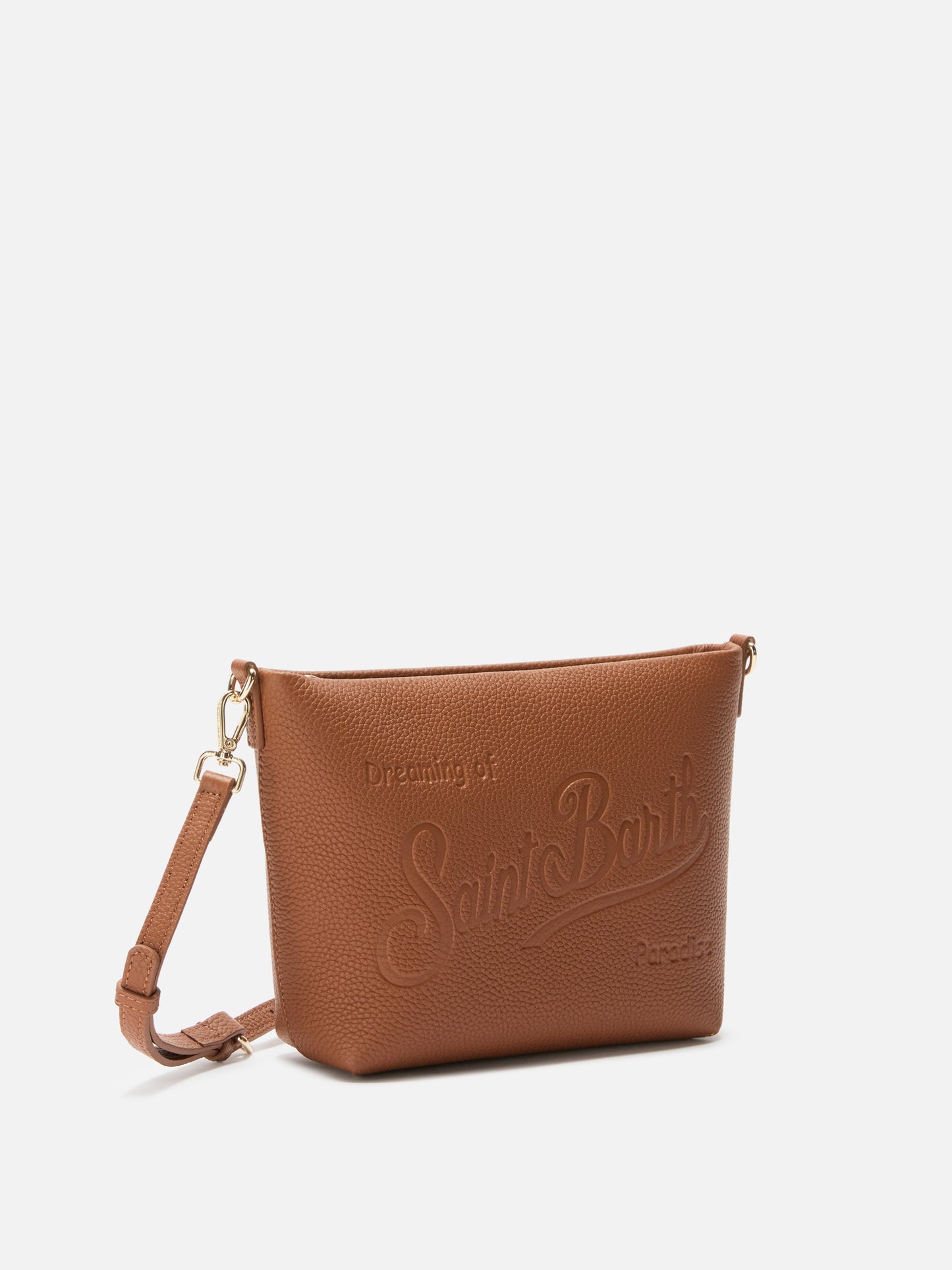 Aline Shoulder Bag in hammered leather tan