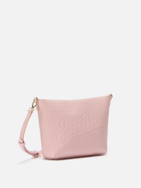 Aline Shoulder Bag in hammered pink leather