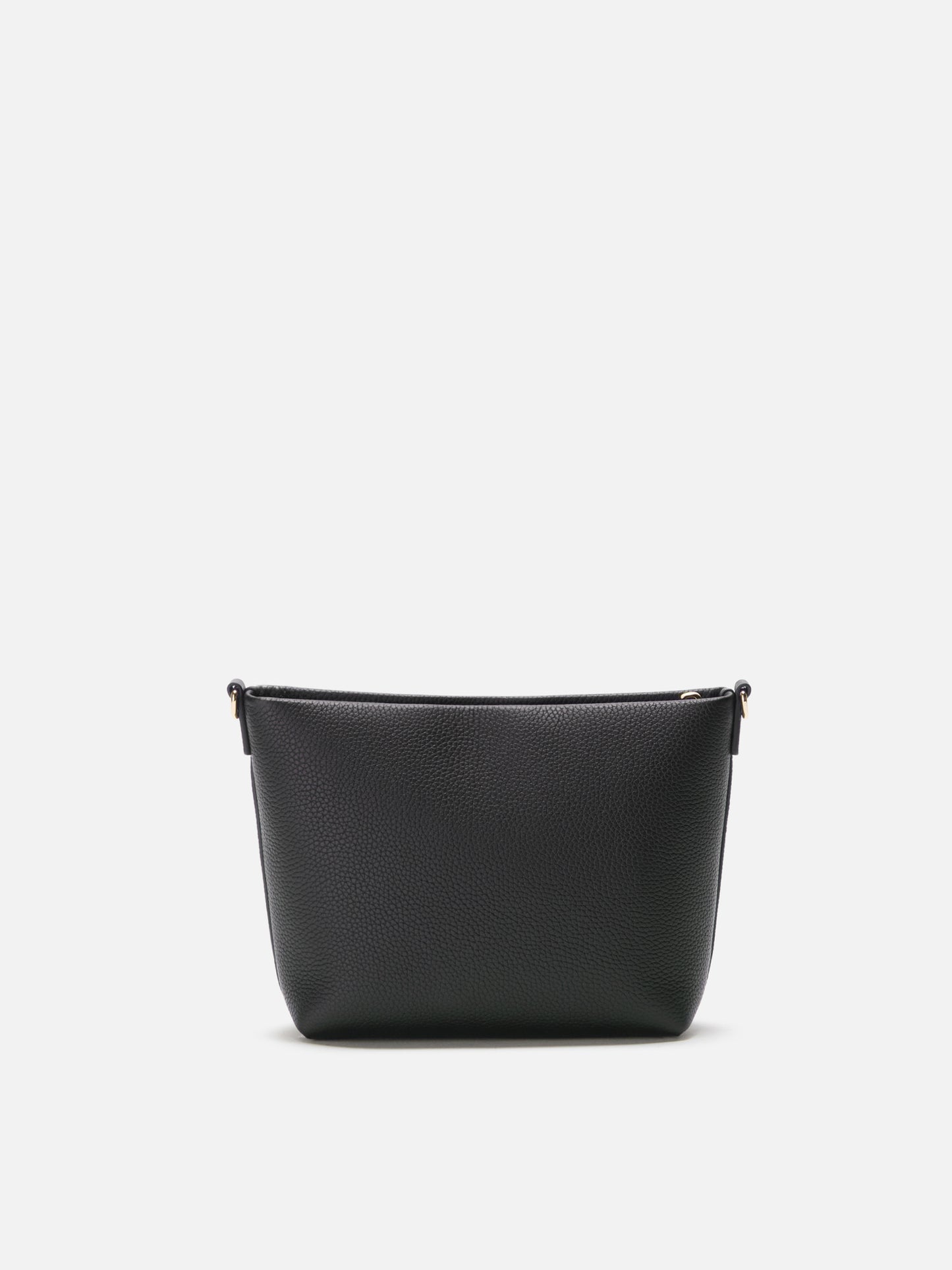 Aline Shoulder Bag in hammered black leather
