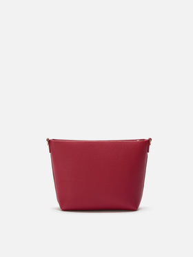 Aline Shoulder Bag in hammered bordeaux leather