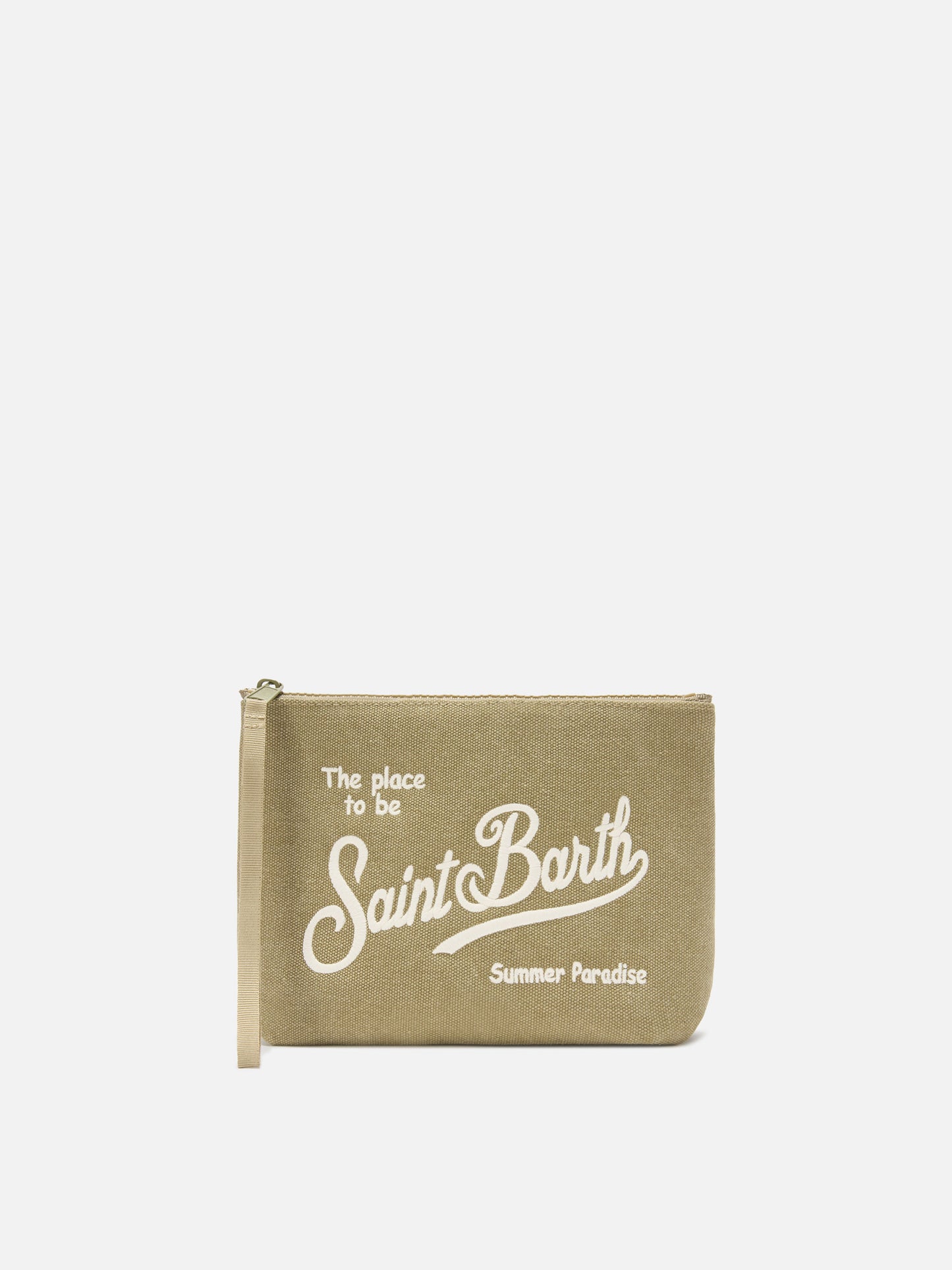 Aline Pochette in canvas marrone