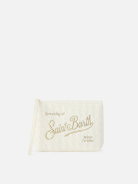 Off white Aline Trikot pochette mit Logostickerei 