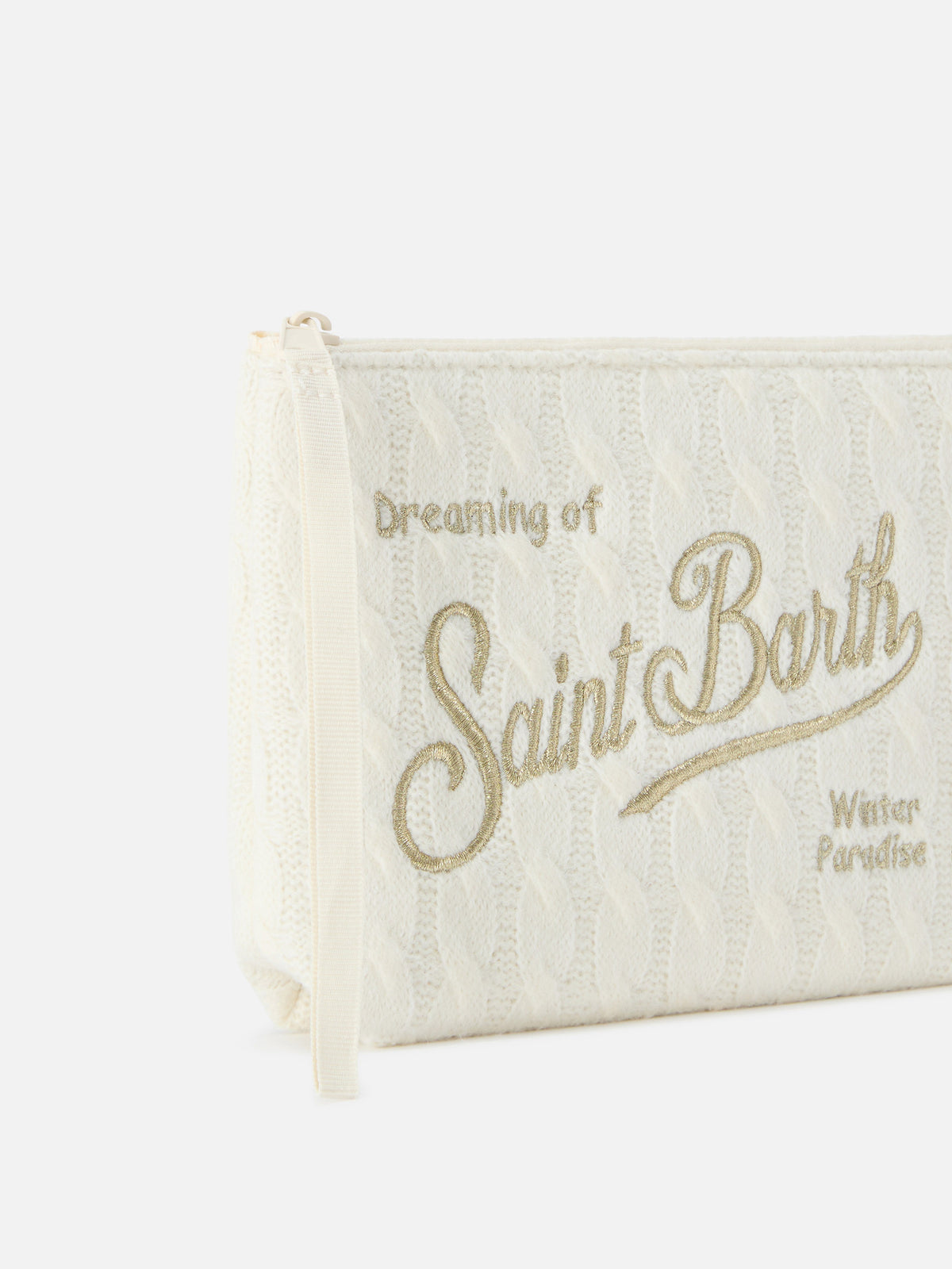Off white Aline Trikot pochette mit Logostickerei 