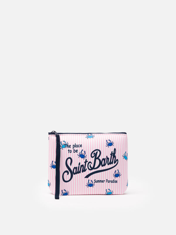 Aline Scuba-Pochette mit Krabben-Print