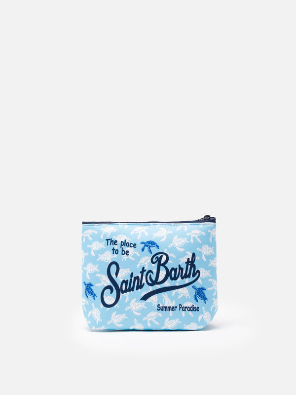 Aline Scuba-Pochette mit Schildkröten-Print