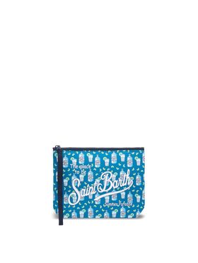 Aline scuba pochette with gin bottles print - MC2 Saint Barth