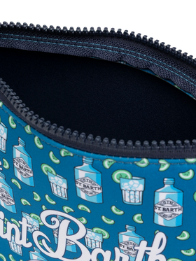 Aline scuba pochette with gin bottles print - MC2 Saint Barth