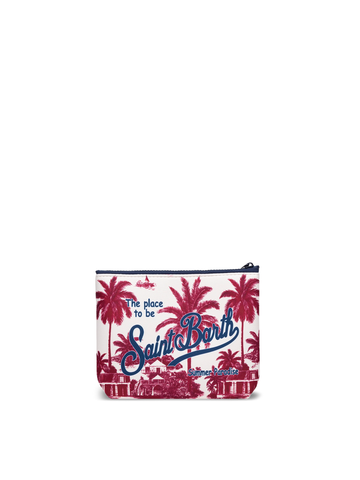 Mc2 Saint Barth Pochette Aline In Scuba Rosa Con Stampa Tartarughe ALIN001/03294L