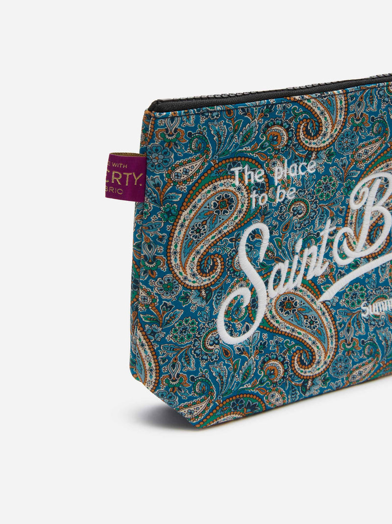 Pochette scuba Aline con stampa Lee Manor | REALIZZATA CON TESSUTO LIBERTY