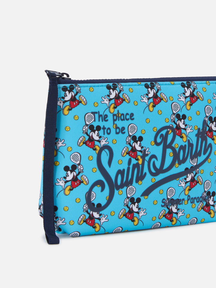 Pochette Aline in scuba con stampa Mickey Playing Padel | Special Edition