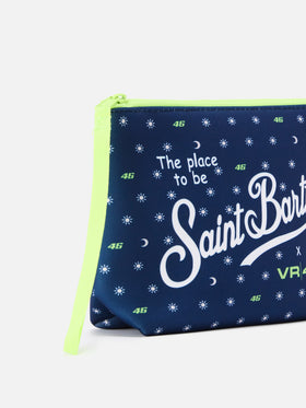 Pochette scuba Aline azul marino con estampado VR46 Limited Edition | VR46 SPECIAL EDITION 