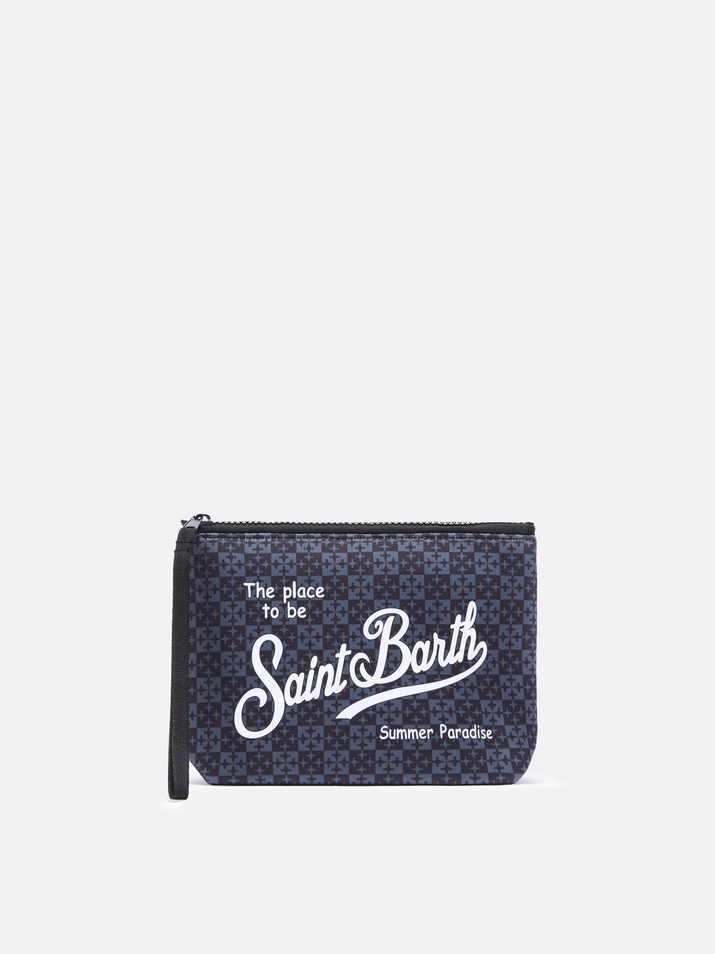 Pochette Aline in scuba nera con stampa Pisa SC Logo | PISA SC SPECIAL EDITION