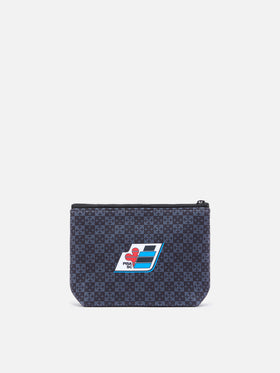Pochette Aline in scuba nera con stampa Pisa SC Logo | PISA SC SPECIAL EDITION