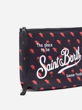 Pochette Aline in scuba granata con stampa Torino FC Logo | TORINO FC SPECIAL EDITION