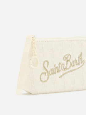 Mini tricot Off white Aline pouch avec broderie logo 