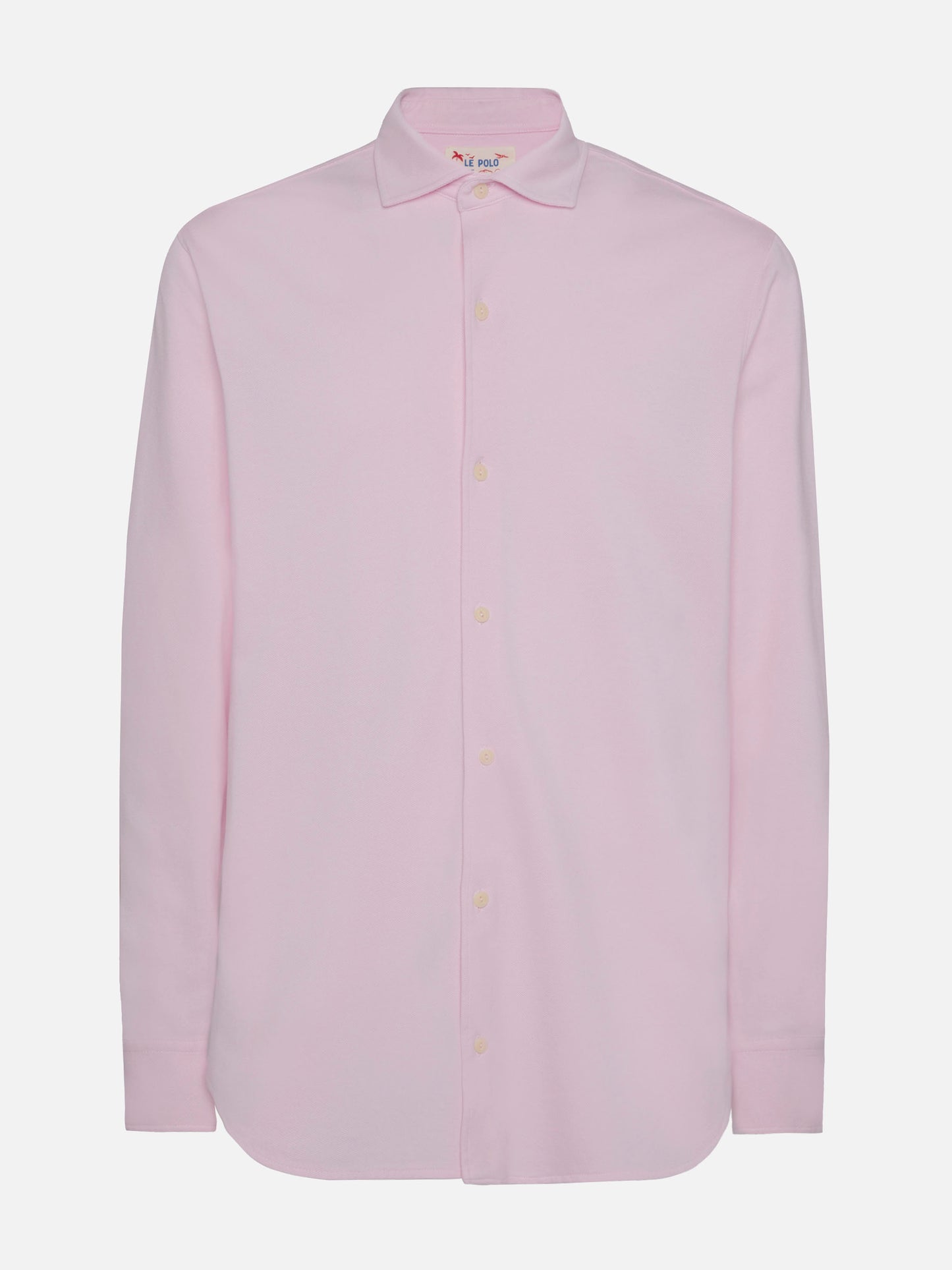 Amalfi pink jersey piquet shirt - MC2 Saint Barth
