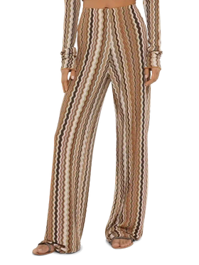 Amalia wide-leg trousers in raschel knit - MC2 Saint Barth