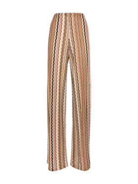 Amalia wide-leg trousers in raschel knit - MC2 Saint Barth