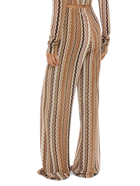 Amalia wide-leg trousers in raschel knit - MC2 Saint Barth