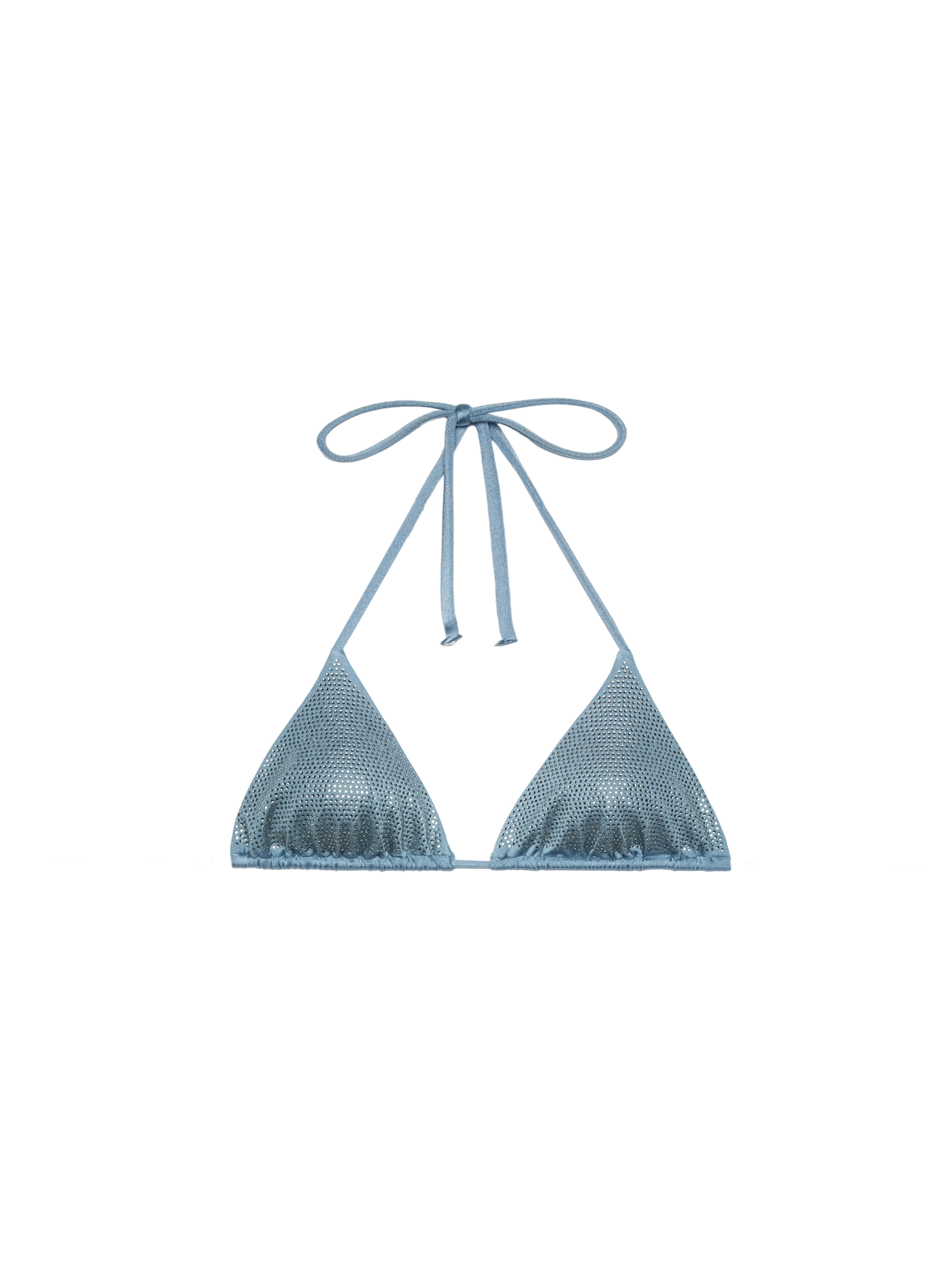 Annabelle riangle top swimsuit with rhinestones - MC2 Saint Barth