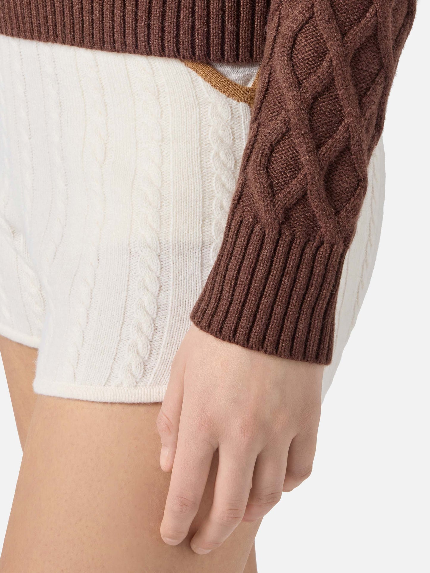 Maglione da donna mezzo dolcevita con scritta Sun Moritz