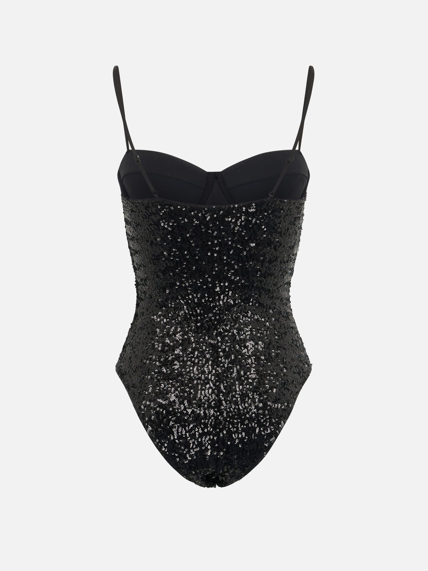 Woman black one-piece swimsuit Apolline with sequins - MC2 Saint Barth