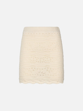 Woman cotton knit mini skirt Apple - MC2 Saint Barth