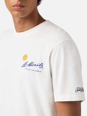 Winter cotton t-shirt Arnott with St. Moritz print | ST. MORITZ TOP OF THE WORLD SPECIAL EDITION