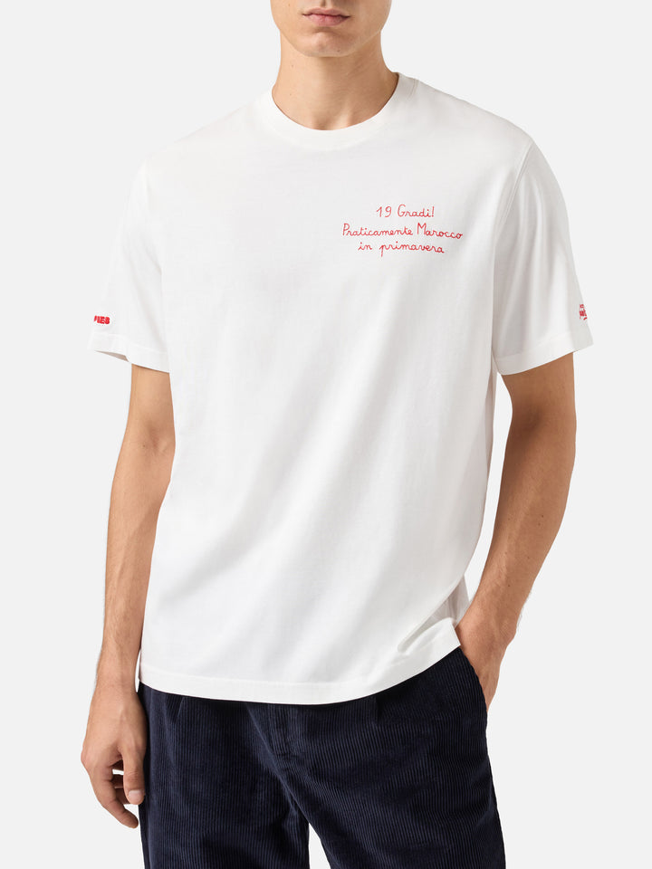 T-shirt in cotone invernale Arnott con ricamo Praticamente Marocco... | YUPPIES EDIZIONE SPECIALE