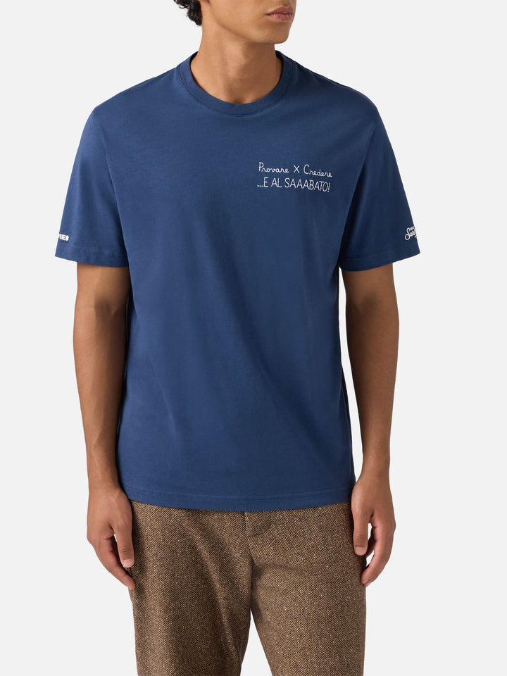 T-shirt in cotone invernale Arnott con ricamo Provare per credere | YUPPIES SPECIAL EDITION