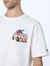 Man heavy cotton t-shirt Arnott with Cryptopuppets Duck car | CRYPTOPUPPETS SPECIAL EDITION