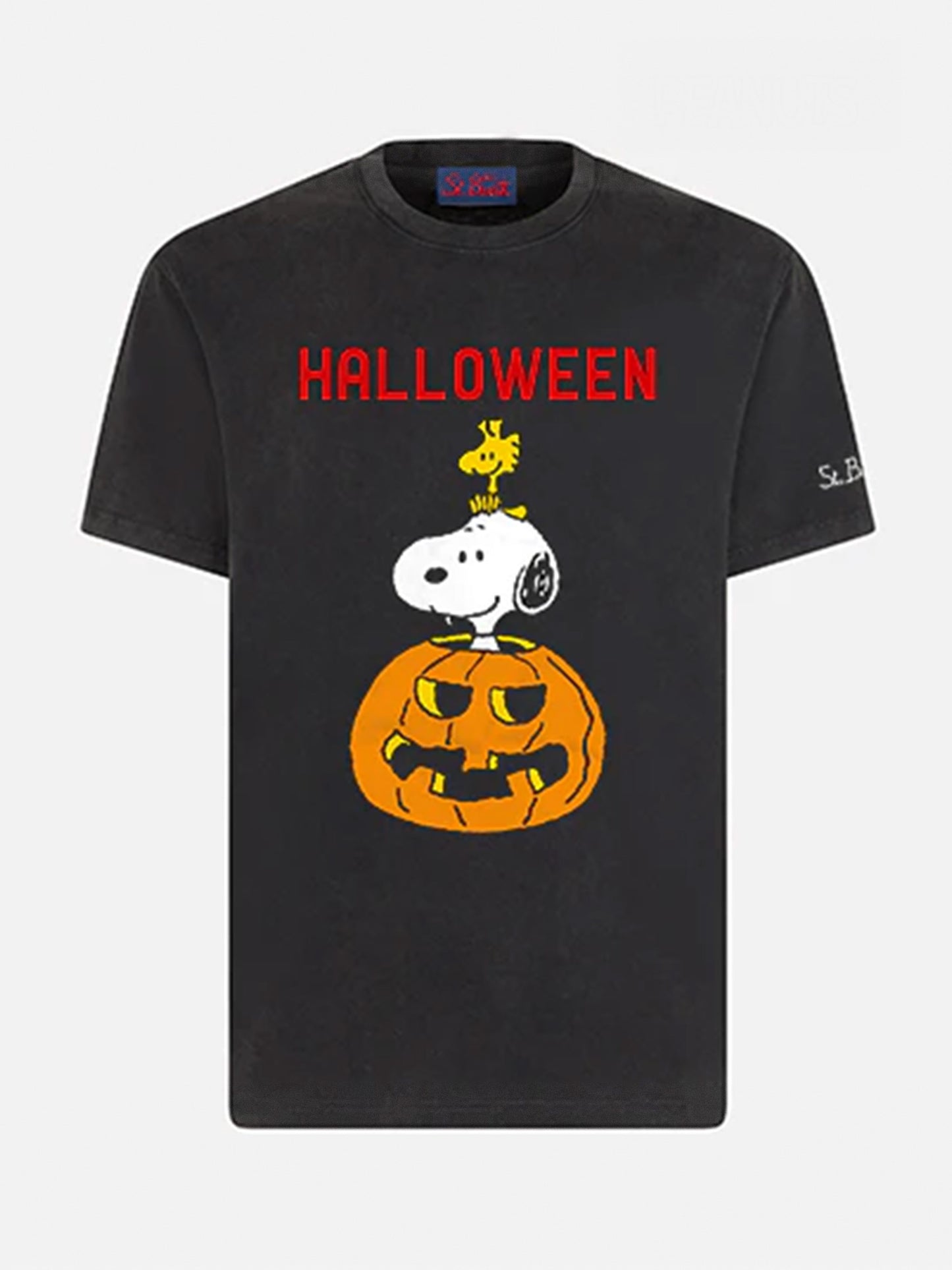 Herren-T-Shirt aus schwerer Baumwolle mit Halloween-Aufdruck | SNOOPY – PEANUTS™ SONDEREDITION