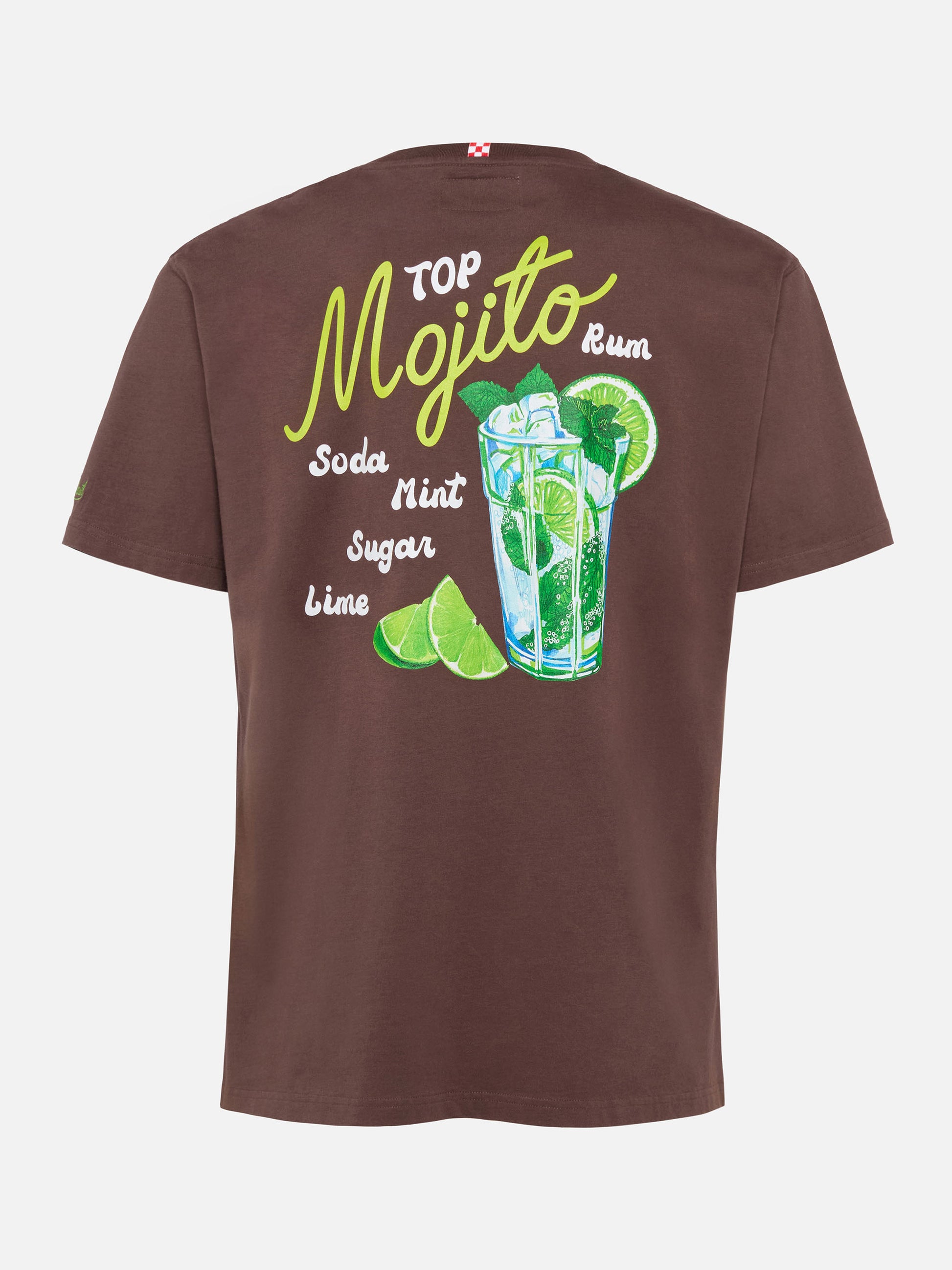 Winter cotton t-shirt Arnott with Mojito print - MC2 Saint Barth